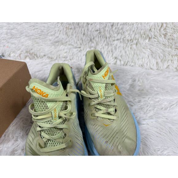 Hoka One One Rincon 3 Womens Size 10B Butterfly Sumer Blue Yellow Running Shoes - Picture 6 of 10